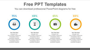 圆形列表的免费PowerPoint模板