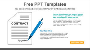 Șablon Powerpoint gratuit pentru contract de afaceri