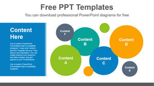 Free Powerpoint Template for Bubbles list
