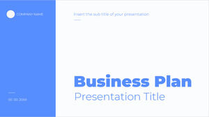 商业计划书布局的免费PowerPoint模板