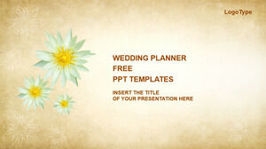 Düğün Planlayıcıları için Ücretsiz Powerpoint Şablonu