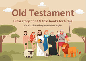 พระคัมภีร์เก่าเรื่องพระคัมภีร์พิมพ์และพับหนังสือสำหรับ Pre-K