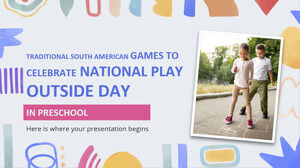 Jeux sud-américains traditionnels pour célébrer la journée nationale du jeu à l'extérieur en maternelle