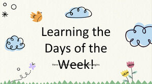Learning the Days of the Week!