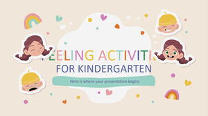 Feelings Activities for Kindergarten
