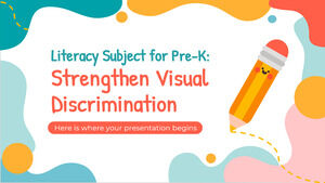 Materia de alfabetización para prekínder: fortalecer la discriminación visual