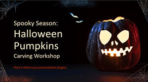 Spooky Season: Halloween Pumpkins Carving Workshop Education