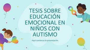 Educación Emocional en Niños con Autismo Tesis