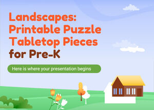 Paysages : pièces de puzzle imprimables pour la maternelle
