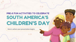 Güney Amerika'nın Çocuk Bayramını Kutlamak için K Öncesi Eğlenceli Aktiviteler