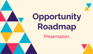 Chancen-Roadmap. Kostenlose PPT-Vorlage und Google Slides-Design