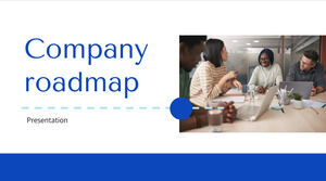 会社のロードマップ。 無料のPPTテンプレートとGoogleスライドのテーマビジネス