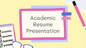 CV academic. Șablon PPT gratuit și temă Google Slides