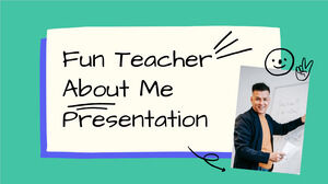 Insegnante divertente su di me. Modello PPT gratuito e tema Presentazioni Google su di me