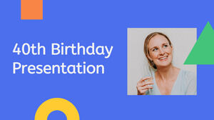 40 urodziny. Darmowy szablon PPT i motyw Prezentacji Google