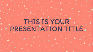 Confetti yang lucu. Template PowerPoint Gratis & Tema Google Slide