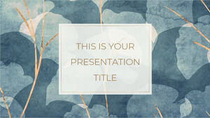 Alam Biru Pertengahan Musim Dingin. Template PowerPoint Gratis & Tema Google Slide