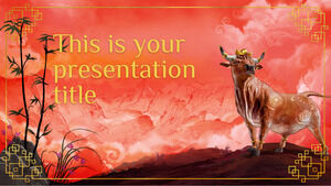 Tahun Baru Cina (The Ox). Template PowerPoint gratis & tema Google Slides