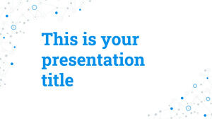 Conexiones azules. Plantilla gratuita de PowerPoint y tema de Google Slides