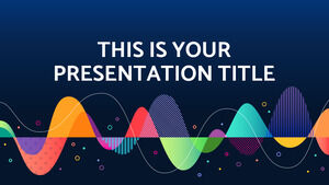 Colorful Soundwaves. Free PowerPoint Template & Google Slides Theme