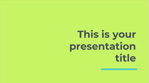クールなネオングリーン。 無料の PowerPoint テンプレートと Google スライドのテーマ