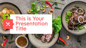 Makanan Modern. Template PowerPoint Gratis & Tema Google Slide