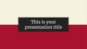 Minimal Formal. Template PowerPoint Gratis & Tema Google Slide