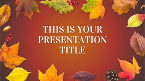 Осенние листья. Бесплатный шаблон PowerPoint и тема Google Slides