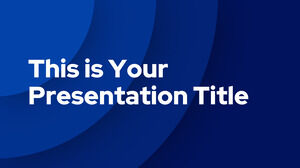 Концентрический синий. Бесплатный шаблон PowerPoint и тема Google Slides