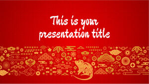 Nouvel an chinois (le rat). Modèle PowerPoint gratuit et thème Google Slides