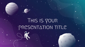 ภาพวาดกาแล็กซี่ เทมเพลต PowerPoint ฟรี & ธีม Google สไลด์
