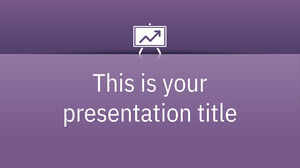 Violet professionnel. Modèle PowerPoint gratuit et thème Google Slides
