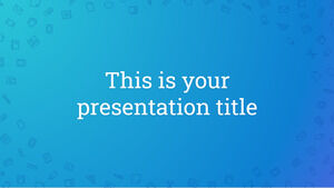 Pola Ikon Kerja. Template PowerPoint Gratis & Tema Google Slide