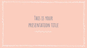 Pastellkritzeleien. Kostenlose PowerPoint-Vorlage und Google Slides-Design