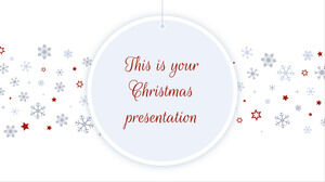 Elegantes Weihnachten. Kostenlose PowerPoint-Vorlage und Google Slides-Design