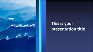Blaues formelles Geschäft. Kostenlose PowerPoint-Vorlage und Google Slides Theme Business