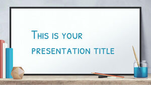 Bildungs-Whiteboard. Kostenlose PowerPoint-Vorlage und Google Slides-Design