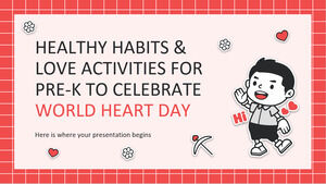 Abitudini salutari e attività d'amore per la scuola materna per celebrare la Giornata mondiale del cuore