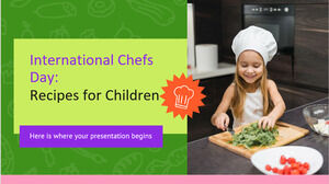 Dia Internacional do Chef: Receitas para Crianças