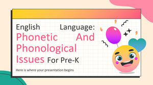 Língua inglesa: questões fonéticas e fonológicas para pré-escola