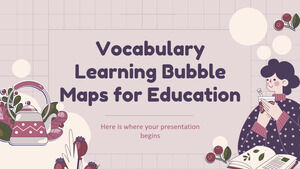 تعلم المفردات خرائط فقاعة للتعليم
