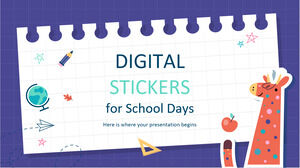 Цифровые наклейки для школьных дней