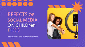 Efectos de las redes sociales en la tesis de los niños