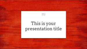 Kırmızı Yaratıcı. Ücretsiz PowerPoint Şablonu ve Google Slaytlar Teması