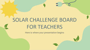 教師太陽能挑戰板
