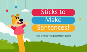 Sticks, um Sätze zu bilden