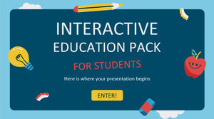 Pacote educacional interativo para alunos multiuso