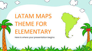 Motyw Latam Maps dla szkoły podstawowej