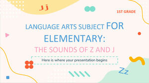 小學一年級語言藝術科目：Z 和 J 的發音