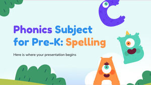 Matéria de fonética para Pré-K: Ortografia